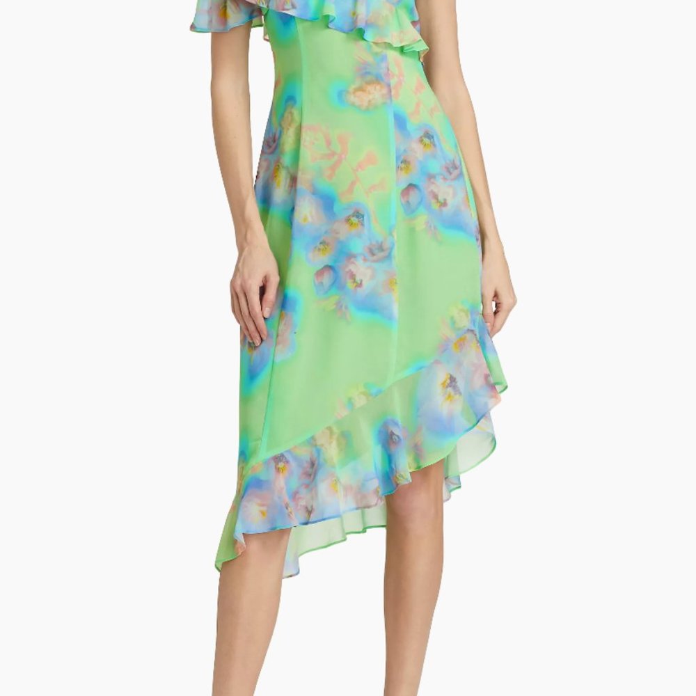 Guizio Floral Off-the-Shoulder Dress Size XS